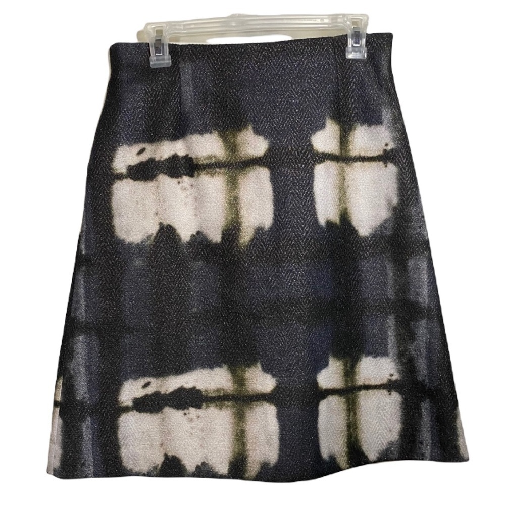 Lafayette 148 Yvette Print A-Line Skirt